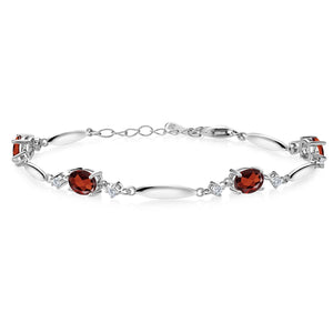 Garnet - January_Bracelet in 925 Sterling Silver