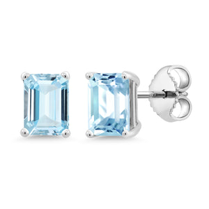 Sky Blue_White_Earrings in White