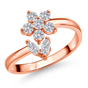 Ring in 925 Rose Gold Plated Silver