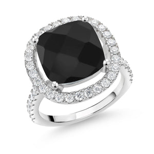 Onyx - December_Ring in 925 Sterling Silver
