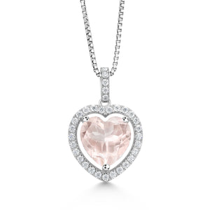 Rose Quartz_Pendant in 925 Sterling Silver