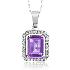 Amethyst - February_Pendant in 925 Sterling Silver