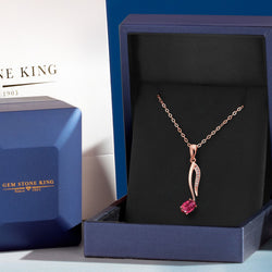 Pendant in 925 Rose Gold Plated Silver