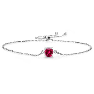 Created Ruby - July_Bracelet in 925 Sterling Silver