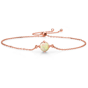 Ethiopian Opal - October_Bracelet in 925 Rose Gold Plated Silver