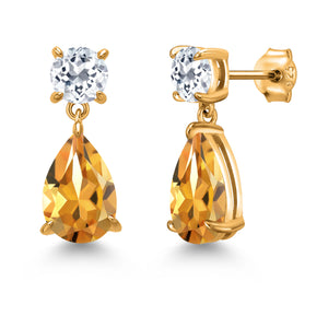 Earrings in 925 Yellow Gold Plated Silver