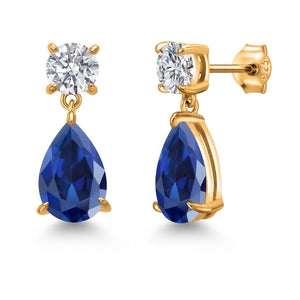 Earrings in 925 Yellow Gold Plated Silver