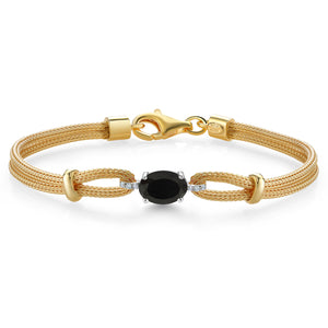 Onyx - December_Bracelet in 925 Sterling Silver