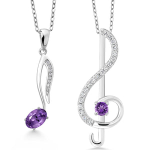 Amethyst - February_Pendant in 925 Sterling Silver
