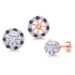Earrings in 925 Rose Gold Plated Silver