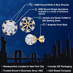 Earrings in 925 Yellow Gold Plated Silver