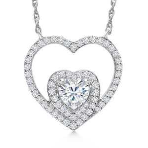 Pendant in 10K White Gold