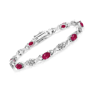Ruby_Bracelet in 925 Sterling Silver