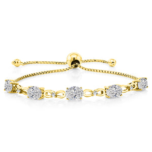 Bracelet in 925 Yellow Gold Plated Silver