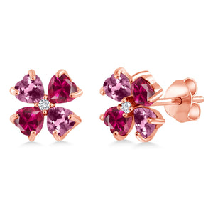 Earrings in 925 Rose Gold Plated Silver