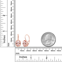 Earrings in 925 Rose Gold Plated Silver