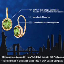 Earrings in 925 Yellow Gold Plated Silver