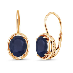 Earrings in 925 Yellow Gold Plated Silver