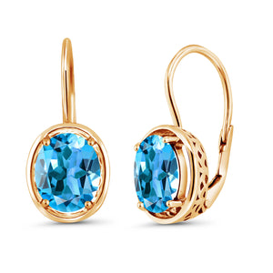 Earrings in 925 Yellow Gold Plated Silver