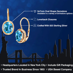 Earrings in 925 Yellow Gold Plated Silver