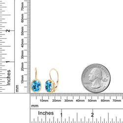 Earrings in 925 Yellow Gold Plated Silver