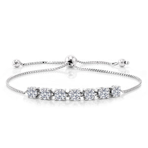 White Lab Grown Diamond_Bracelet in 925 Sterling Silver