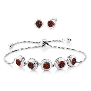 Garnet - January_Bracelet in 925 Sterling Silver