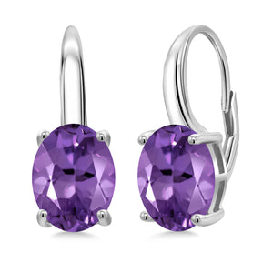 Amethyst - February_Earrings in 925 Sterling Silver
