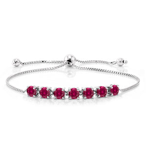 Created Ruby - July_Bracelet in 925 Sterling Silver