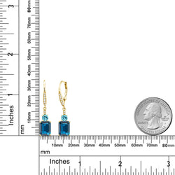 Earrings in 925 Yellow Gold Plated Silver