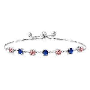 Lab Grown Diamond_Bracelet in 925 Sterling Silver