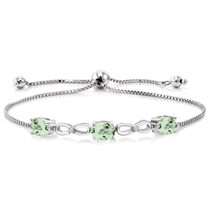 Prasiolite_Bracelet in 925 Sterling Silver