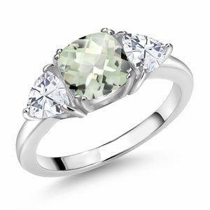 Prasiolite_5_Ring in 925 Sterling Silver