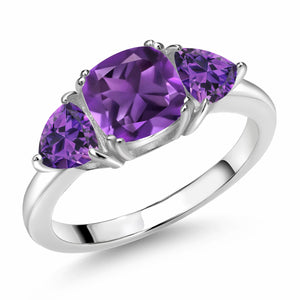 Amethyst - February_5_Ring in 925 Sterling Silver
