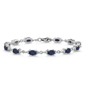 Sapphire - September_Bracelet in 925 Sterling Silver