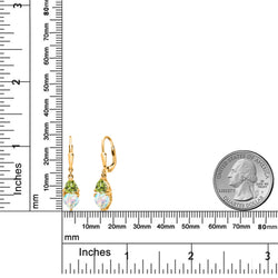 Earrings in 925 Yellow Gold Plated Silver