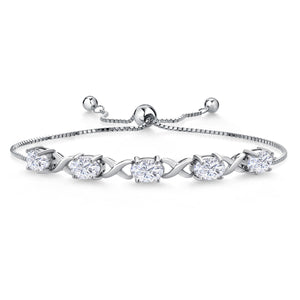 Moissanite_Bracelet in 925 Sterling Silver
