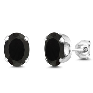 Onyx - December_Earrings in 925 Sterling Silver