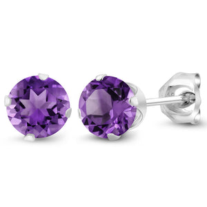 Amethyst - February_Earrings in 925 Sterling Silver