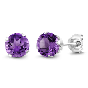 Amethyst - February_Earrings in 925 Sterling Silver