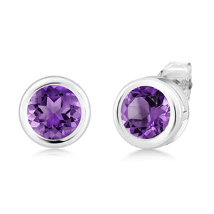 Amethyst - February_Earrings in 925 Sterling Silver