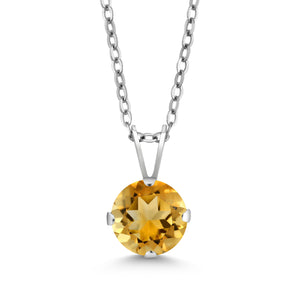 Citrine - November_Pendant in 925 Sterling Silver