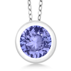Tanzanite_Pendant in 925 Sterling Silver