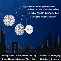 Earrings in 14K White Gold