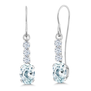 Earrings in 10K White Gold