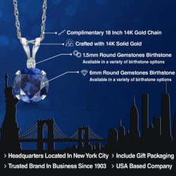 Pendant in 14K White Gold