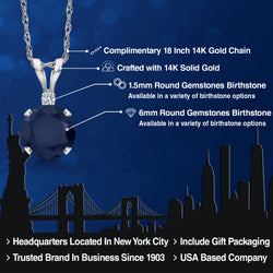 Pendant in 14K White Gold