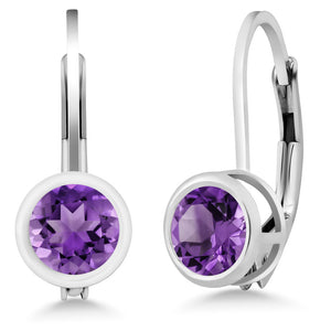 Amethyst - February_Earrings in 925 Sterling Silver