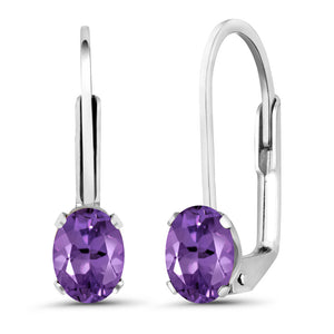 Amethyst - February_Earrings in 925 Sterling Silver