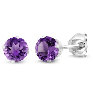 Amethyst - February_Earrings in 925 Sterling Silver